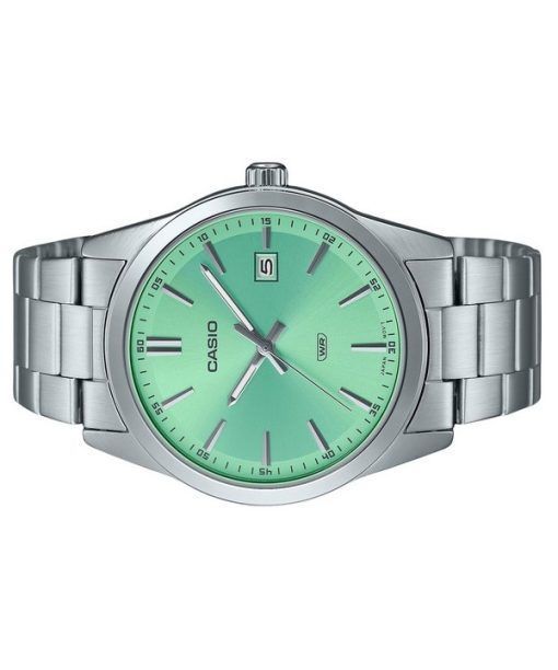 Casio Standard Analog Stainless Steel Mint Green Dial Quartz MTP-VD03D-3A2 Men's Watch