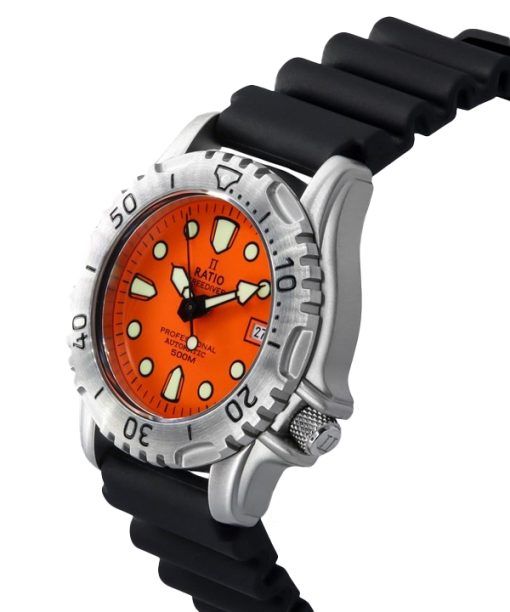 Ratio FreeDiver Professional 500M Sapphire Orange Dial Automatic 32GS202A-ORG Men's Watch