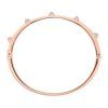 Swarovski Tactic Rose Gold Tone Bangle With White Crystal 5098368 For Women