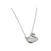 Swarovski Iconic Swan Rhodium Plated Necklace With Gradient Blue Crystal 5512094 For Women