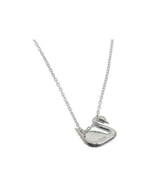 Swarovski Iconic Swan Rhodium Plated Necklace With Gradient Blue Crystal 5512094 For Women