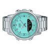 Casio Analog Digital Combination Stainless Steel Turquoise Dial Quartz AMW-880D-2A2V Mens Watch