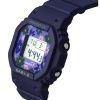 Casio Baby-G Retro Flower Field Digital Blue Resin Strap Quartz BGD-565RP-2 100M Womens Watch