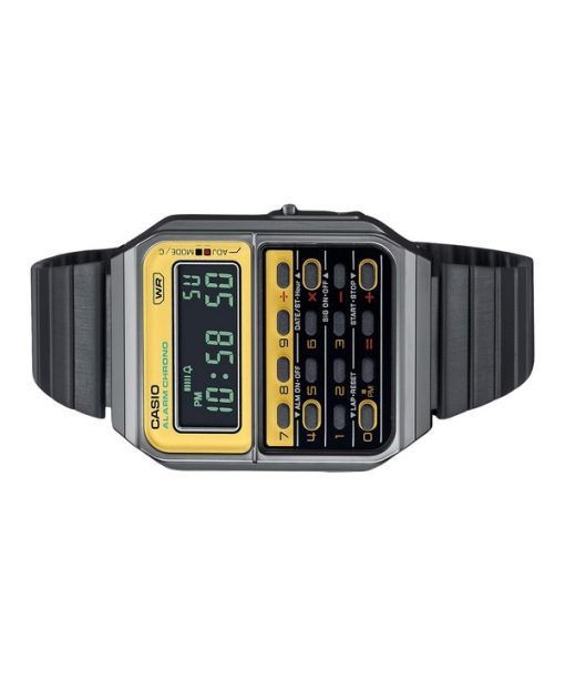 Casio Vintage Heritage Colors Digital Stainless Steel Quartz CA-500WEGG-9B Unisex Calculator Watch