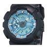 Casio G-Shock Analog Digital Resin Strap Ocean Blue Dial Quartz GA-110CD-1A2 200M Mens Watch