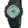 Casio G-Shock Analog Digital Resin Strap Mint Green Dial Quartz GA-110CD-1A3 200M Mens Watch