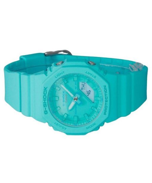 Casio G-Shock Analog Digital Resin Strap Turquoise Dial Quartz GMA-P2100-2A 200M Womens Watch