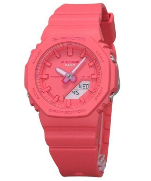 Casio G-Shock Analog Digital Resin Strap Pink Dial Quartz GMA-P2100-4A 200M Womens Watch