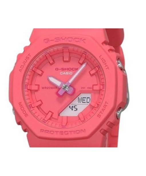 Casio G-Shock Analog Digital Resin Strap Pink Dial Quartz GMA-P2100-4A 200M Womens Watch