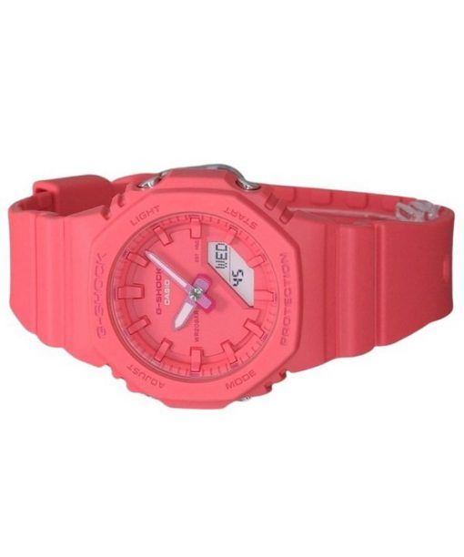 Casio G-Shock Analog Digital Resin Strap Pink Dial Quartz GMA-P2100-4A 200M Womens Watch