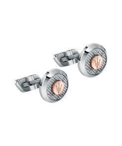 Maserati Jewels Stainless Steel Cufflinks JM223ATK20 For Men