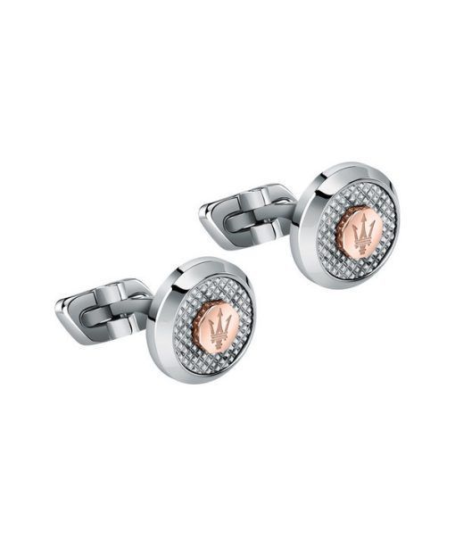 Maserati Jewels Stainless Steel Cufflinks JM223ATK20 For Men