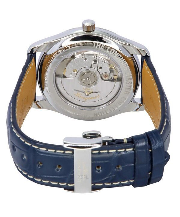 Longines Master Collection Leather Strap Sunray Blue Dial Automatic L2.793.4.92.0 Mens Watch