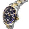 Longines HydroConquest Two Tone Stainless Steel Blue Dial Automatic Divers L3.742.3.96.7 300M Mens Watch