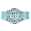 Casio POP Analog Resin Strap Blue Dial Translucent Quartz LRW-200HS-2EV 100M Womens Watch