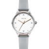 Oui & Me Bichette Crystal Accents White Dial Leather Strap Quartz ME010181 Women's Watch