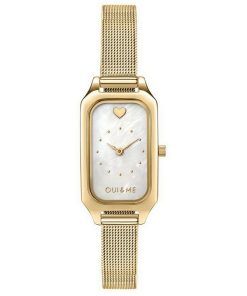 Oui  Me Finette White Dial Gold Tone Stainless Steel Quartz ME010198 Womens Watch