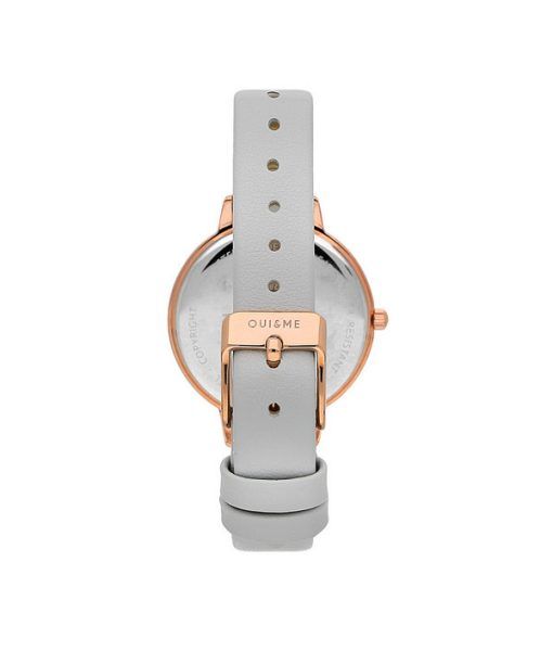 Oui & Me Amourette Crystal Accents Leather Strap Silver Dial Quartz ME010289 Women's Watch With Extra Bracelet