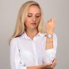 Oui & Me Amourette Crystal Accents Leather Strap Silver Dial Quartz ME010289 Women's Watch With Extra Bracelet