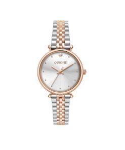 Oui & Me Etoile Two Tone Stainless Steel Silver Dial Quartz ME010294 Women's Watch