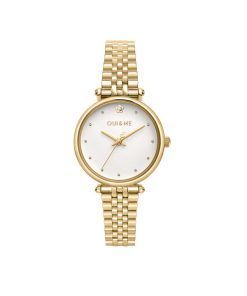 Oui & Me Etoile Gold Tone Stainless Steel White Dial Quartz ME010295 Women's Watch