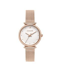 Oui & Me Etoile Rose Gold Stainless Steel White Dial Quartz ME010297 Women's Watch