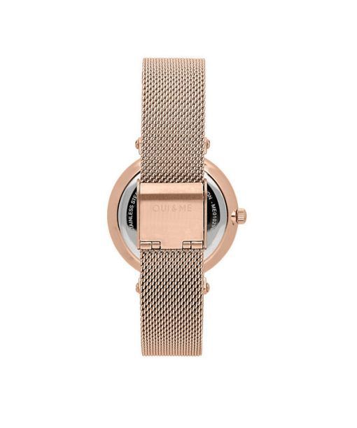 Oui & Me Etoile Rose Gold Stainless Steel White Dial Quartz ME010297 Women's Watch