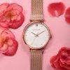 Oui & Me Etoile Rose Gold Stainless Steel White Dial Quartz ME010297 Women's Watch