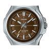 Casio Standard Analog Stainless Steel Brown Dial Solar MTP-RS100D-5AV Mens Watch