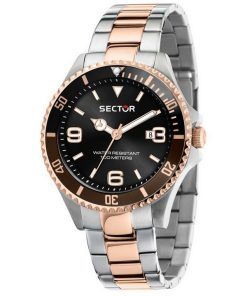 Sector 230 Black Dial Two Tone Stainless Steel Quartz R3253161019 100M Mens Watch