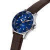 Maserati Competizione Leather Strap Blue Dial Quartz R8851100004 100M Men's Watch