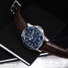 Maserati Competizione Leather Strap Blue Dial Quartz R8851100004 100M Men's Watch