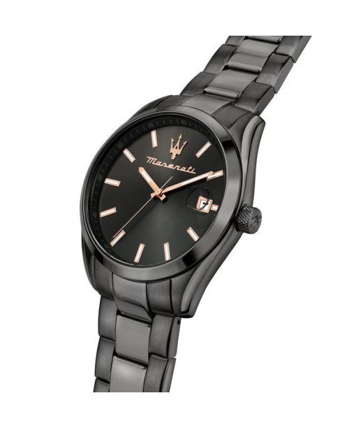 Maserati Attrazione Stainless Steel Black Dial Quartz R8853151015 Men's Watch