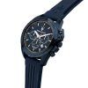Maserati Traguardo Limited Edition Chronograph Rubber Strap Blue Dial Quartz R8871612042 100M Men's Watch
