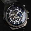 Maserati Stile Chronograph Stainless Steel Blue Skeleton Dial Quartz R8873642012 100M Men's Watch