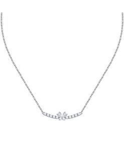 Morellato Scintille Brass And Ninfea Plating Necklace SAQF06 For Women