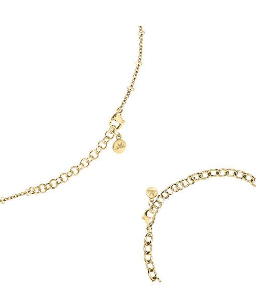 Morellato Abbraccio Gold Tone Stainless Steel Necklace And Bracelet SAUB19 For Women