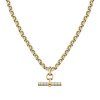 Morellato Abbraccio Gold Tone Stainless Steel Necklace SAUC02 For Women