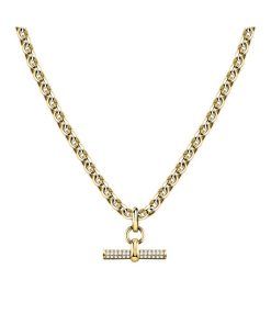 Morellato Abbraccio Gold Tone Stainless Steel Necklace SAUC02 For Women