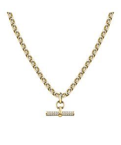 Morellato Abbraccio Gold Tone Stainless Steel Necklace SAUC02 For Women