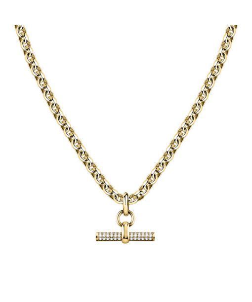 Morellato Abbraccio Gold Tone Stainless Steel Necklace SAUC02 For Women