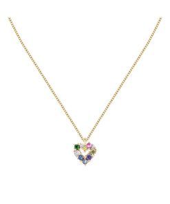 Morellato Colori Gold Tone Stainless Steel Necklace SAVY06 For Women