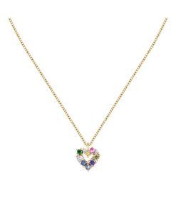 Morellato Colori Gold Tone Stainless Steel Necklace SAVY06 For Women