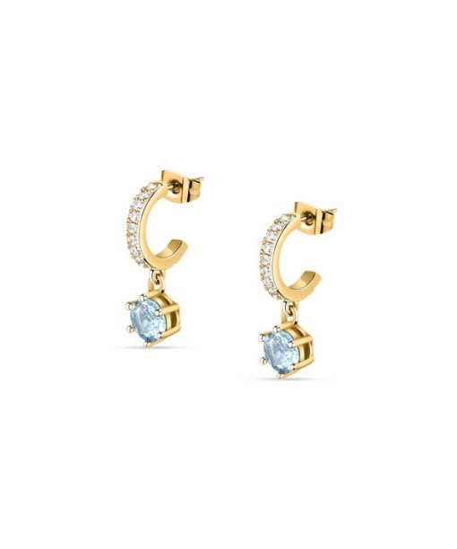 Morellato Colori Gold Tone Stainless Steel Earrings SAVY07 For Women