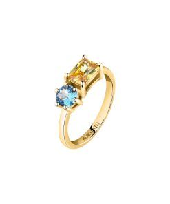 Morellato Colori Gold Tone Rhodium Plating Ring SAVY09014 For Women