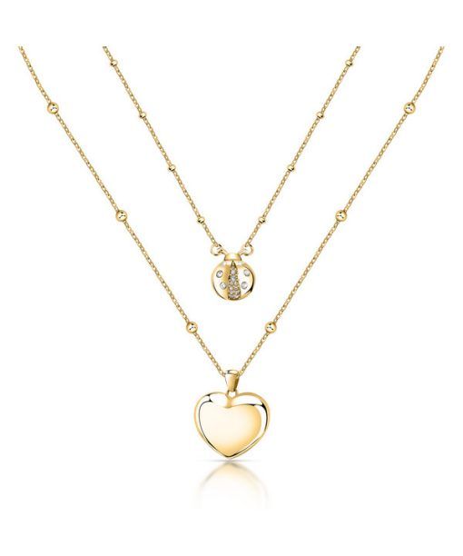 Morellato Istanti Gold Tone Stainless Steel Necklace SAVZ03 For Women