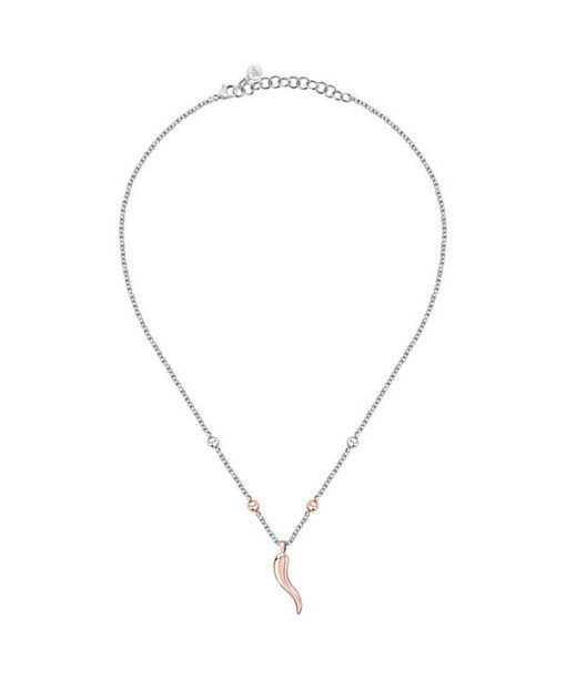 Morellato Istanti Rose Gold Tone Stainless Steel Necklace SAVZ04 For Women