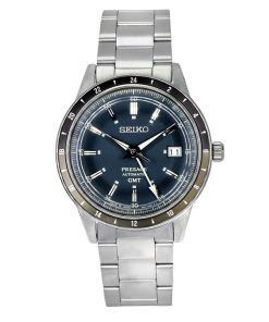 Seiko Presage Style60s GMT Stainless Steel Blue Dial Automatic SSK009J1 Mens Watch