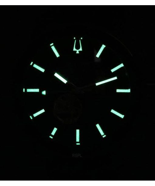 Bulova Maquina Chronograph Black Dial Black Strap Quartz 98B381 Men's Watch