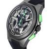 Ingersoll The Catalina Leather Strap Black Skeleton Dial Automatic I12506 Mens Watch